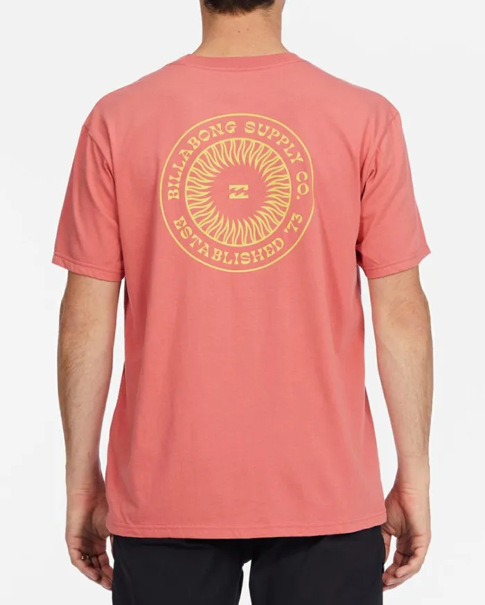 Praise Short Sleeve TShirt Faded Rose Men Billabong TShirts