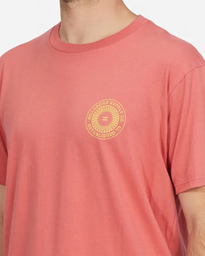 Praise Short Sleeve TShirt Faded Rose Men Billabong TShirts