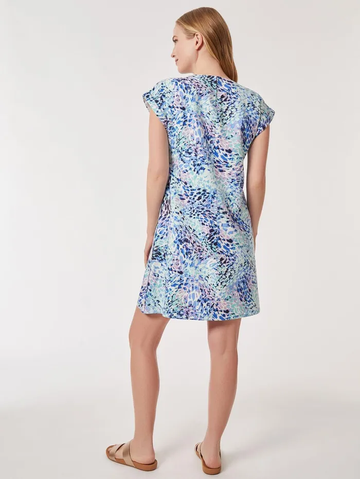 Printed Side Button Swing Dress Women Jones New York Dresses Printed Side Button Swing Dress Women Jones New York Dresses