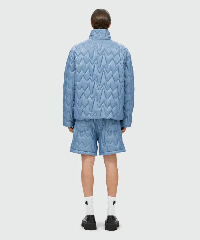 Quilted Jacket With 034Themwave034 Motif Men MSGM Jackets Coats And Blazers