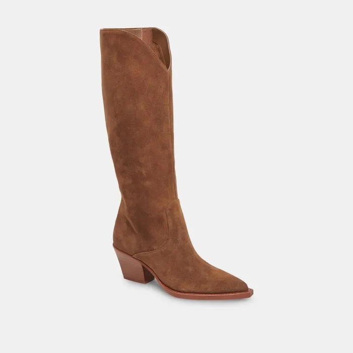 Raj Boots Brown Suede Women Dolce Vita Boots and Booties