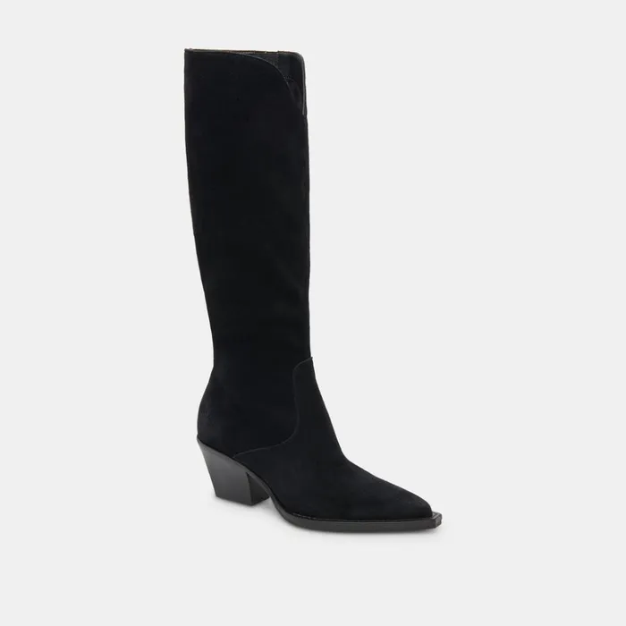 Raj Boots Onyx Suede Women Dolce Vita Boots and Booties