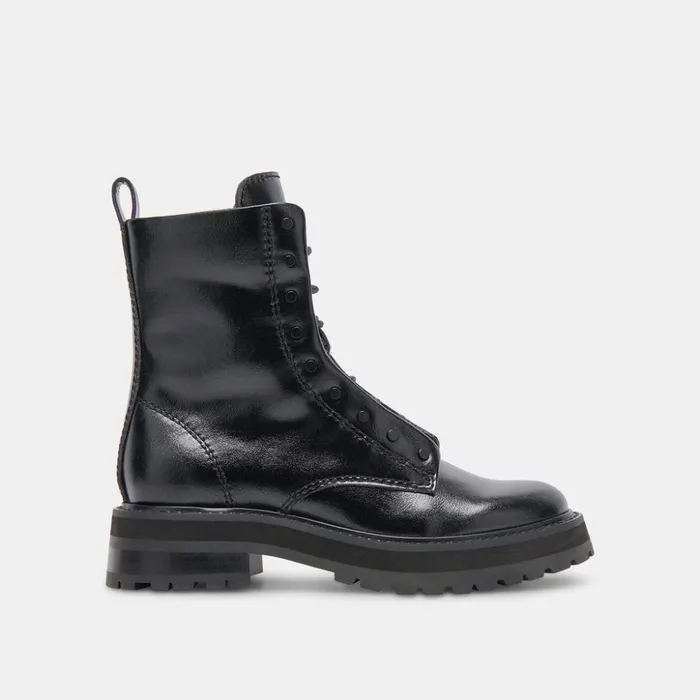 Ranier Boots Midnight Crinkle Patent Women Dolce Vita Boots and Booties
