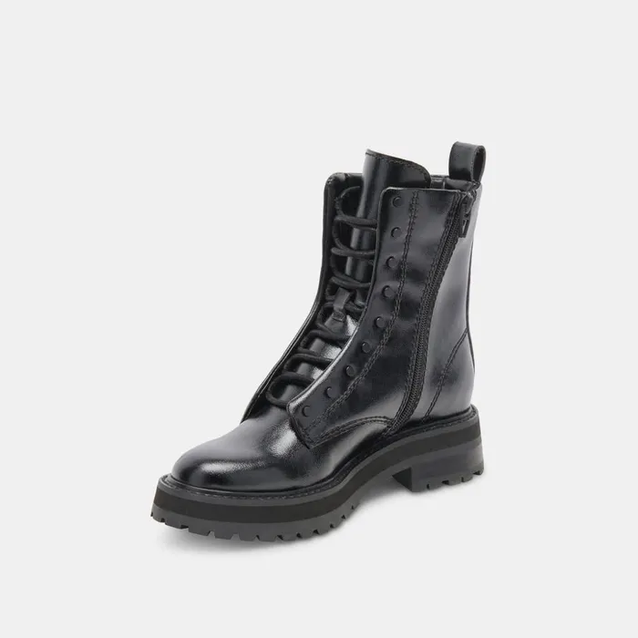 Ranier Boots Midnight Crinkle Patent Women Dolce Vita Boots and Booties