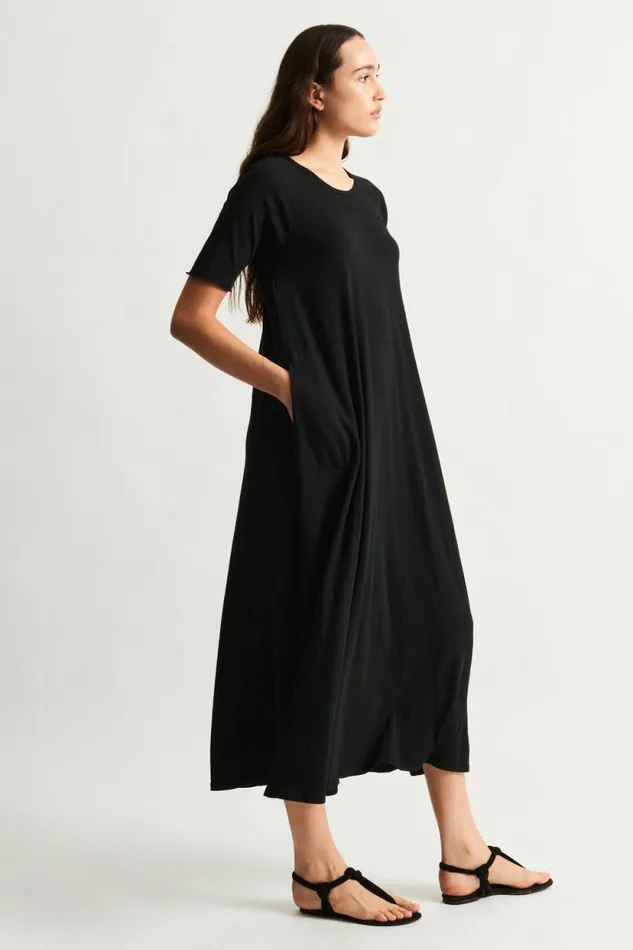Raquel Allegra Black Bantu Maxi Dress Women Dresses