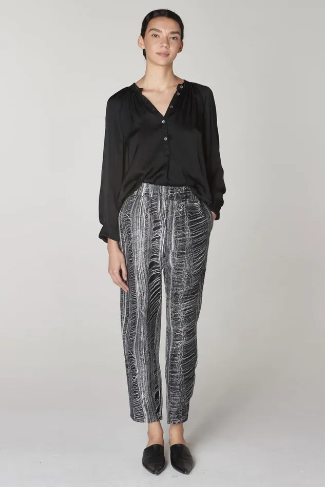Raquel Allegra Black Sparrow Top Women Tops
