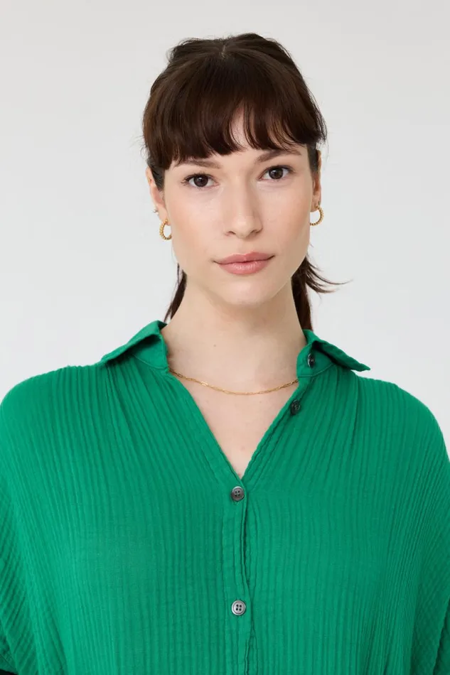 Raquel Allegra Gauze Jade Caftan Dress Women Dresses