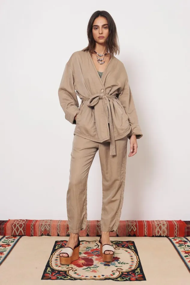 Raquel Allegra Khaki Soma Jacket Women Jackets