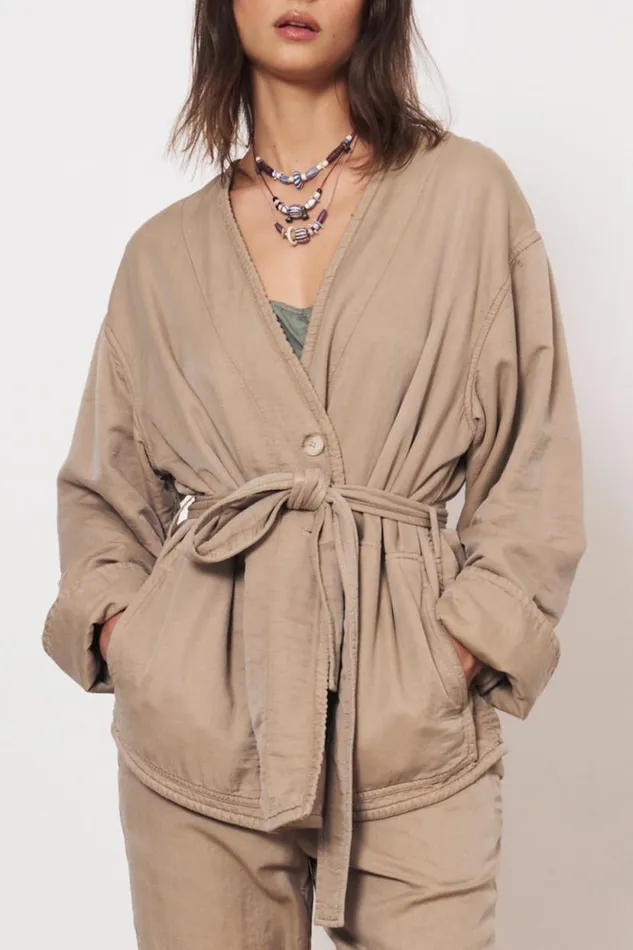 Raquel Allegra Khaki Soma Jacket Women Jackets