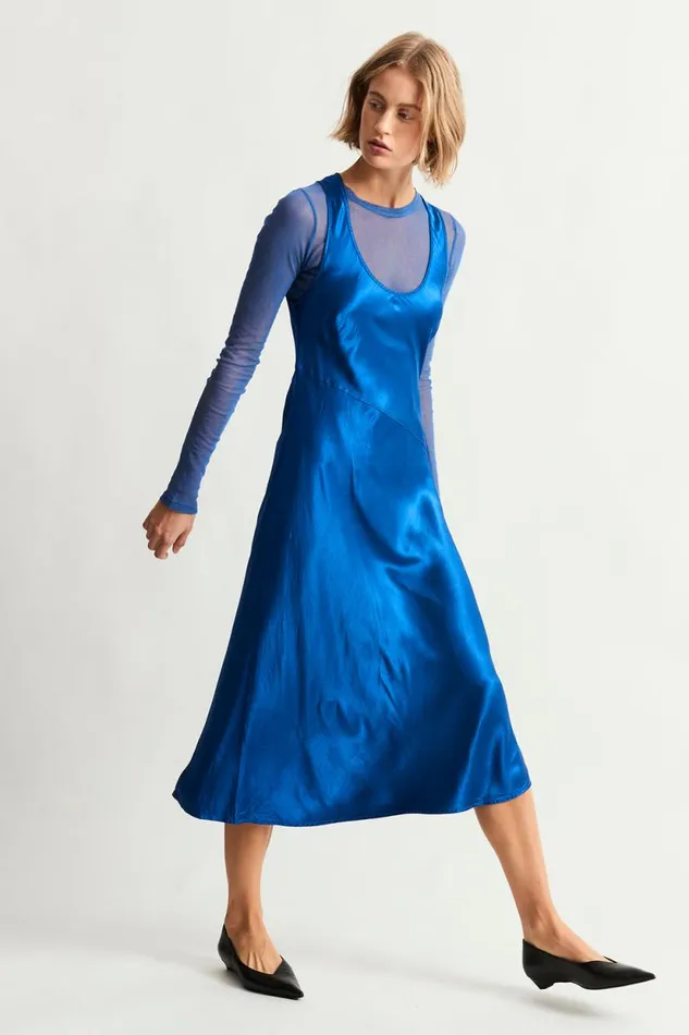 Raquel Allegra Lapis Valentina Midi Dress Women Dresses