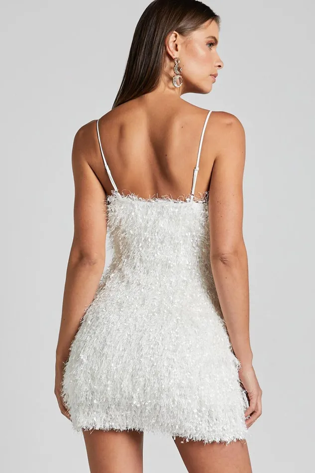 Reis Mini Dress 8211 Textured Strapless Bodycon In White Women Showpo Curve Clothes