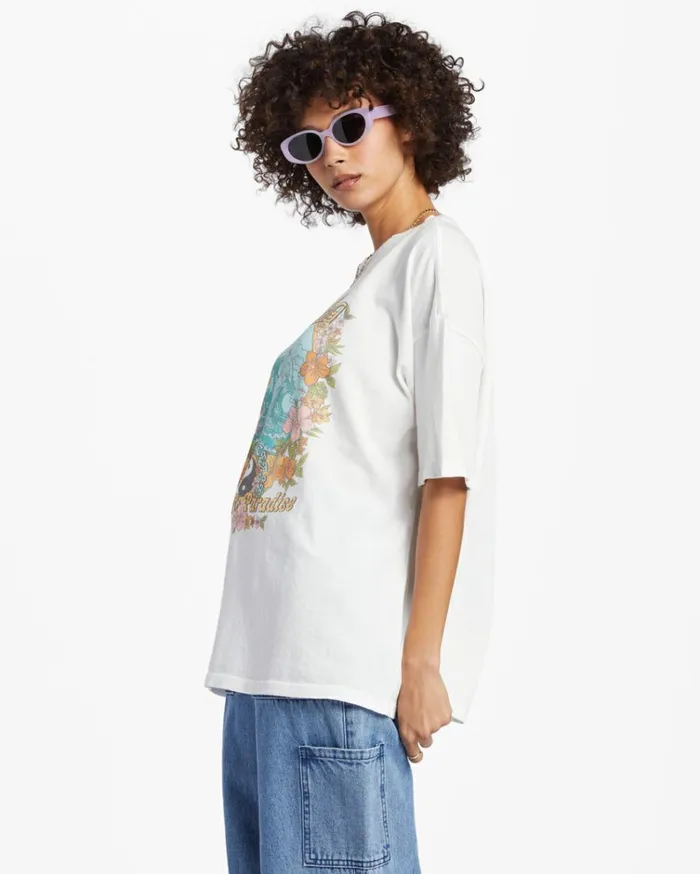 Return To Paradise TShirt Salt Crystal Women Billabong Graphic Tees and Tanks