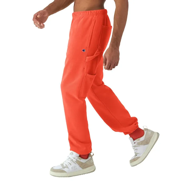 Reverse Weave Carpenter Pants 30034 Time Capsule Solar Crimson Men Champion Pants and Joggers