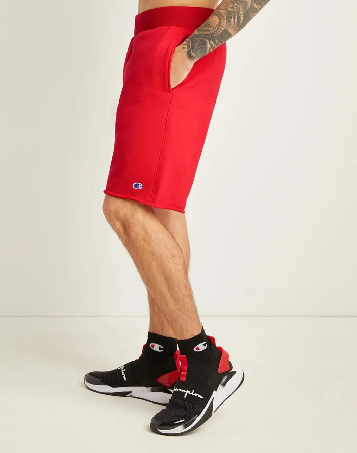 Reverse Weave CutOff Shorts 10034 Scarlet Men Champion Shorts