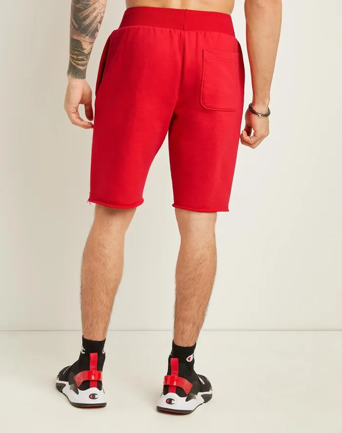Reverse Weave CutOff Shorts 10034 Scarlet Men Champion Shorts