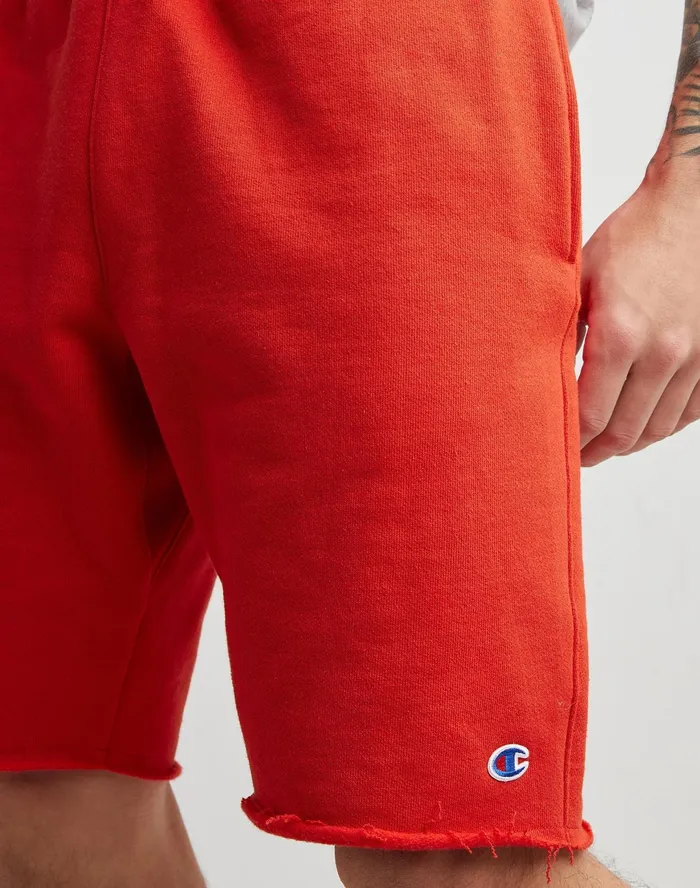 Reverse Weave CutOff Shorts 10034 Scarlet Men Champion Shorts
