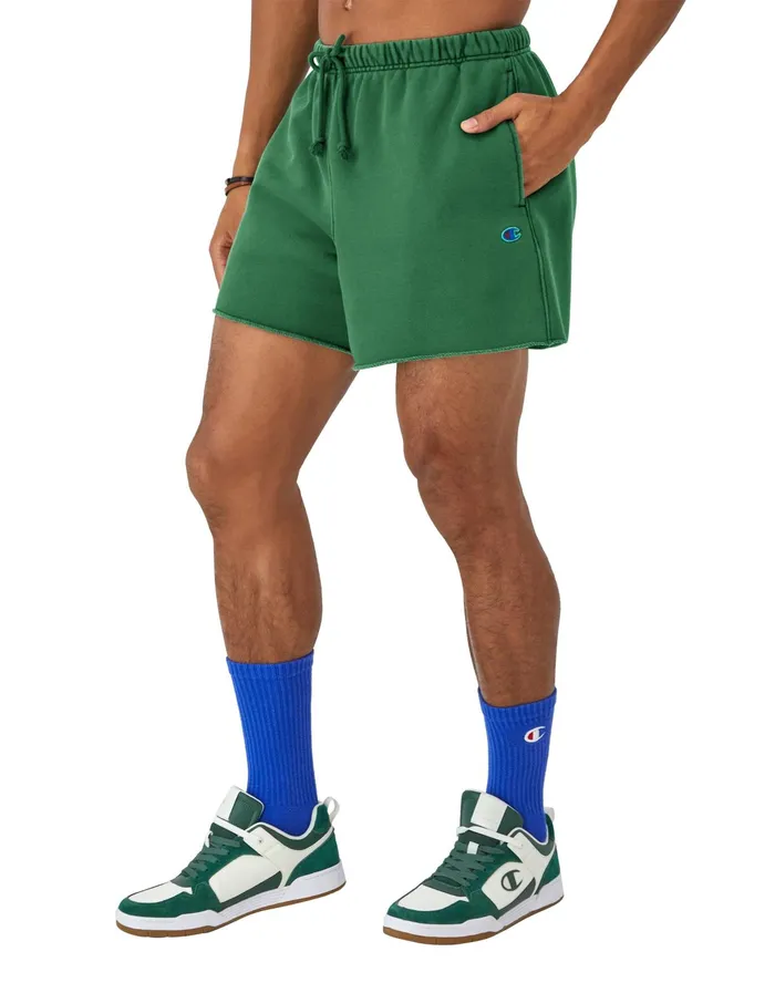 Reverse Weave CutOff Shorts 5034 Time Capsule Athletic Dark Green Men Champion Shorts