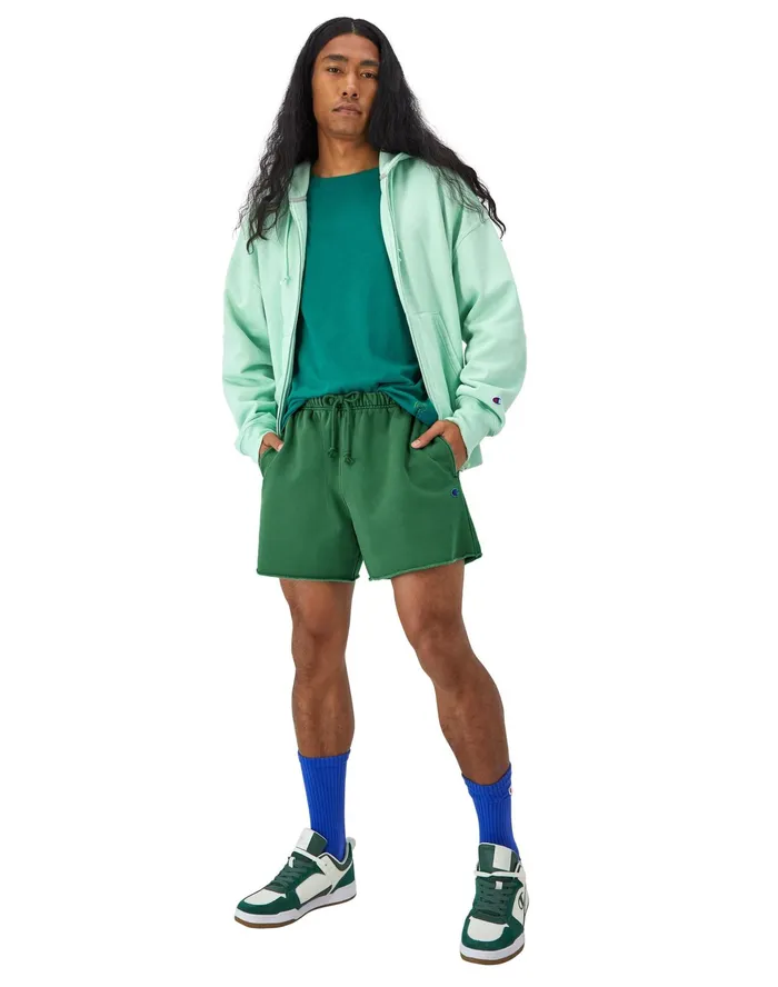Reverse Weave CutOff Shorts 5034 Time Capsule Athletic Dark Green Men Champion Shorts