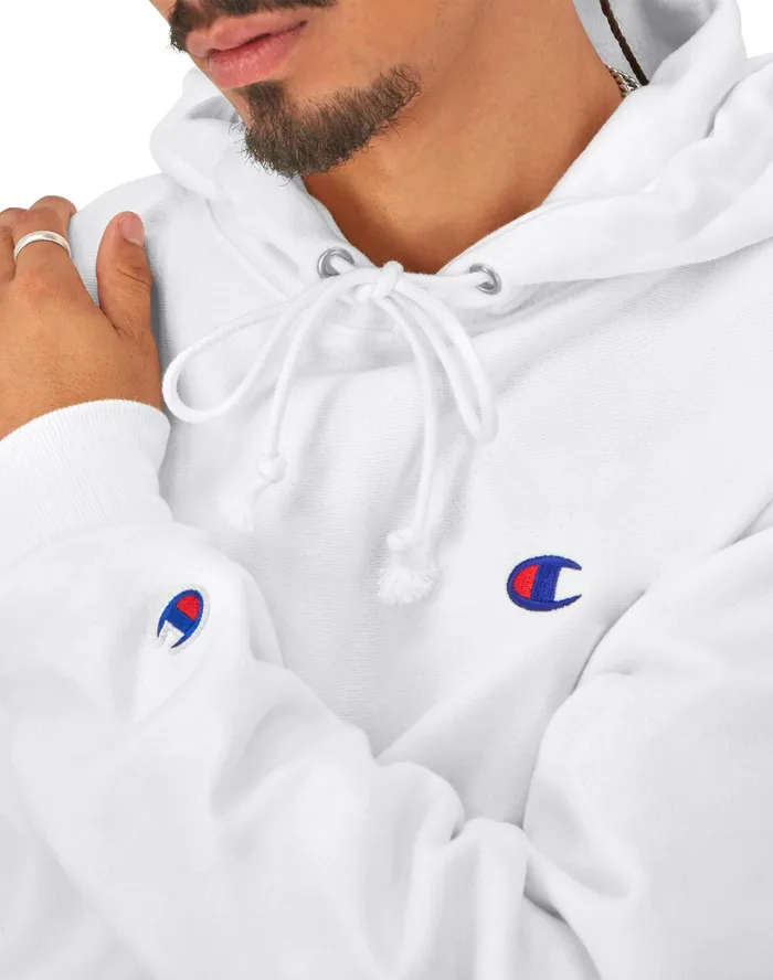 Reverse Weave Hoodie C Logo White MenWomen Champion Hoodies and Sweatshirts