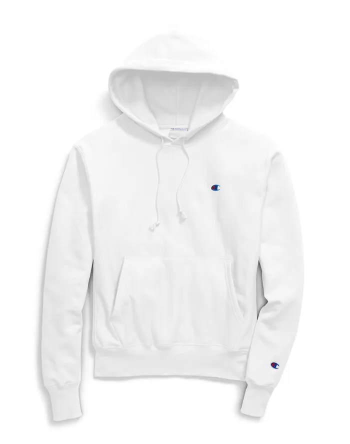 Reverse Weave Hoodie C Logo White MenWomen Champion Hoodies and Sweatshirts