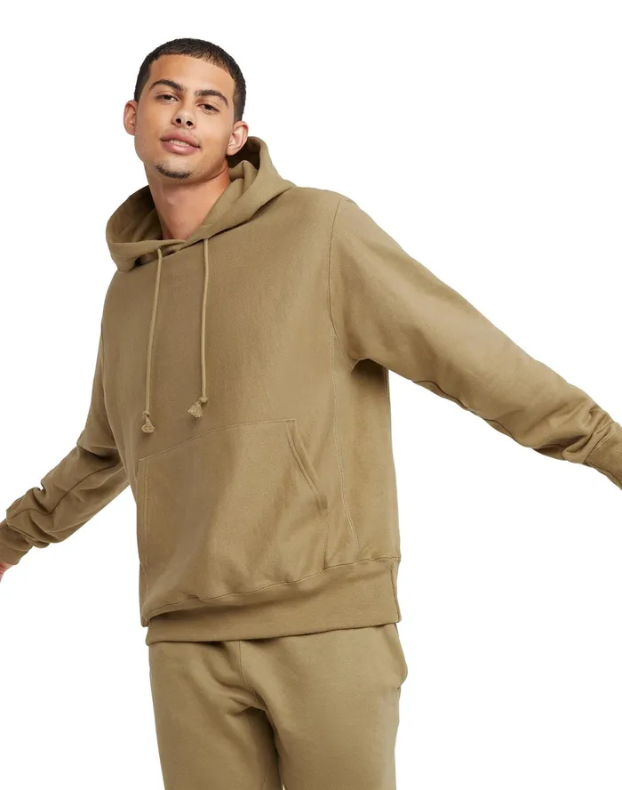 Reverse Weave Hoodie C Logo Whole Wheat Khaki Men Champion Hoodies and Sweatshirts