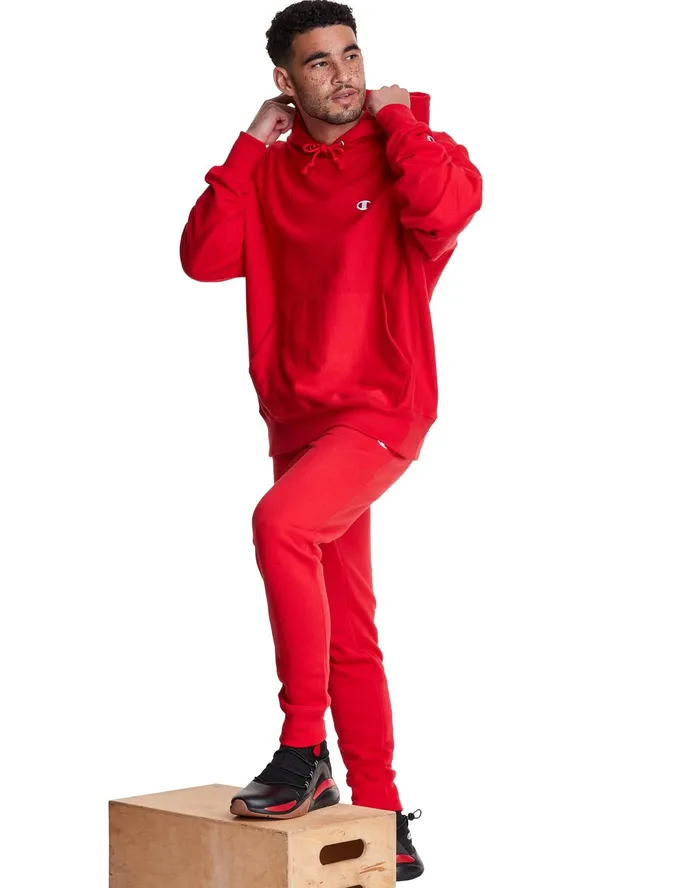 Reverse Weave Joggers C Logo 305034 Team Red Scarlet MenWomen Champion Pants