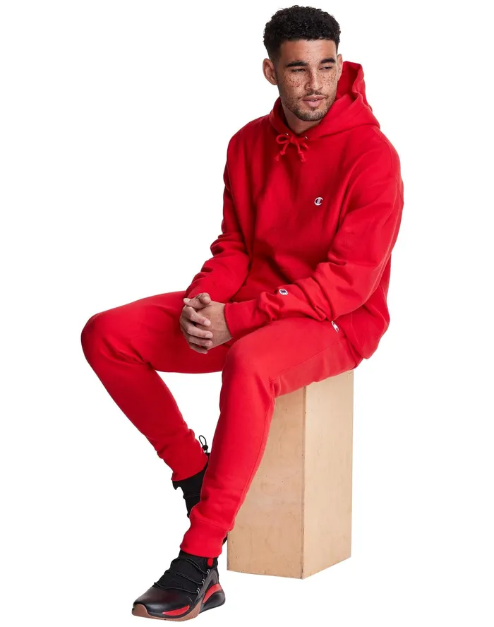 Reverse Weave Joggers C Logo 305034 Team Red Scarlet MenWomen Champion Pants