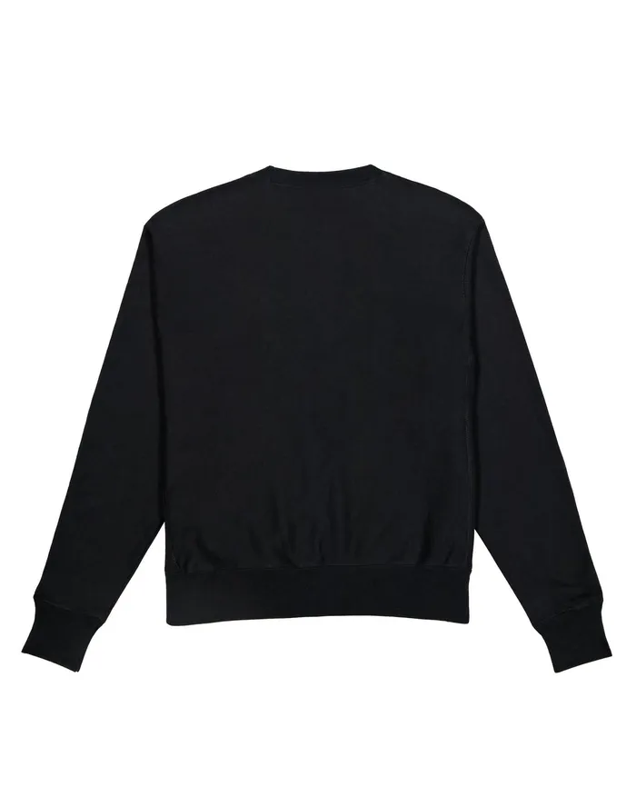 Reverse Weave Oversized Crewneck Sweatshirt Paris Black Women Champion Hoodies and Sweatshirts