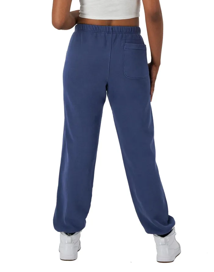 Reverse Weave Sweatpants Arch Script Graphic 30034 Time Capsule Athletic Navy Women Champion Pants
