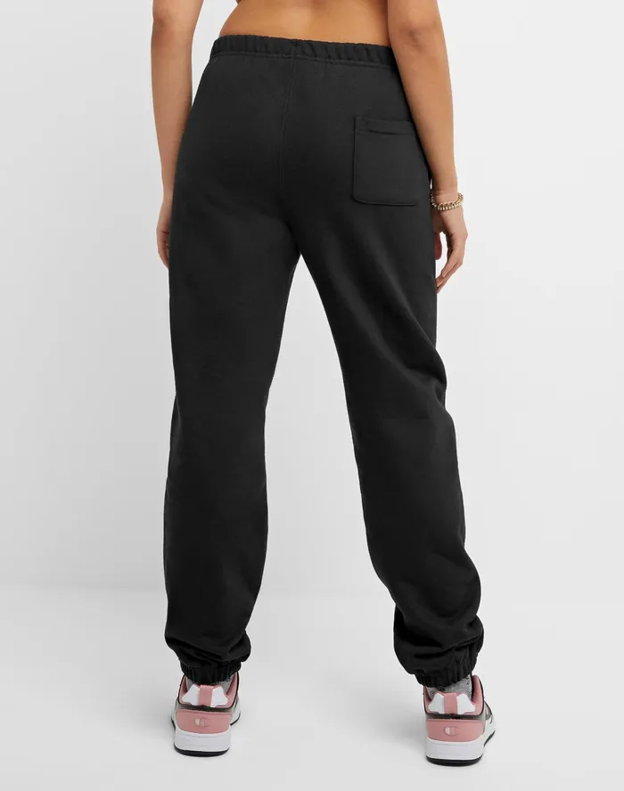 Reverse Weave Sweatpants C Logo 30034 Black Women Champion Pants