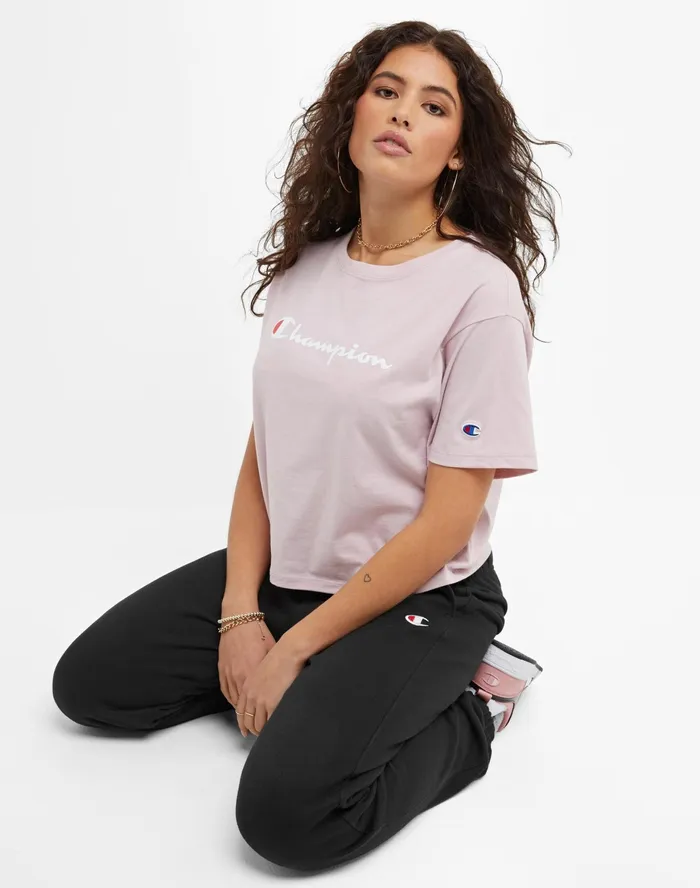 Reverse Weave Sweatpants C Logo 30034 Black Women Champion Pants