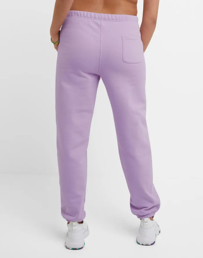 Reverse Weave Sweatpants C Logo 30034 Pale Iris Purple Women Champion Pants