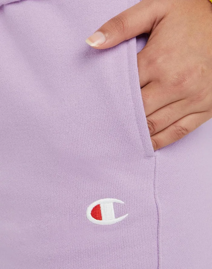 Reverse Weave Sweatpants C Logo 30034 Pale Iris Purple Women Champion Pants