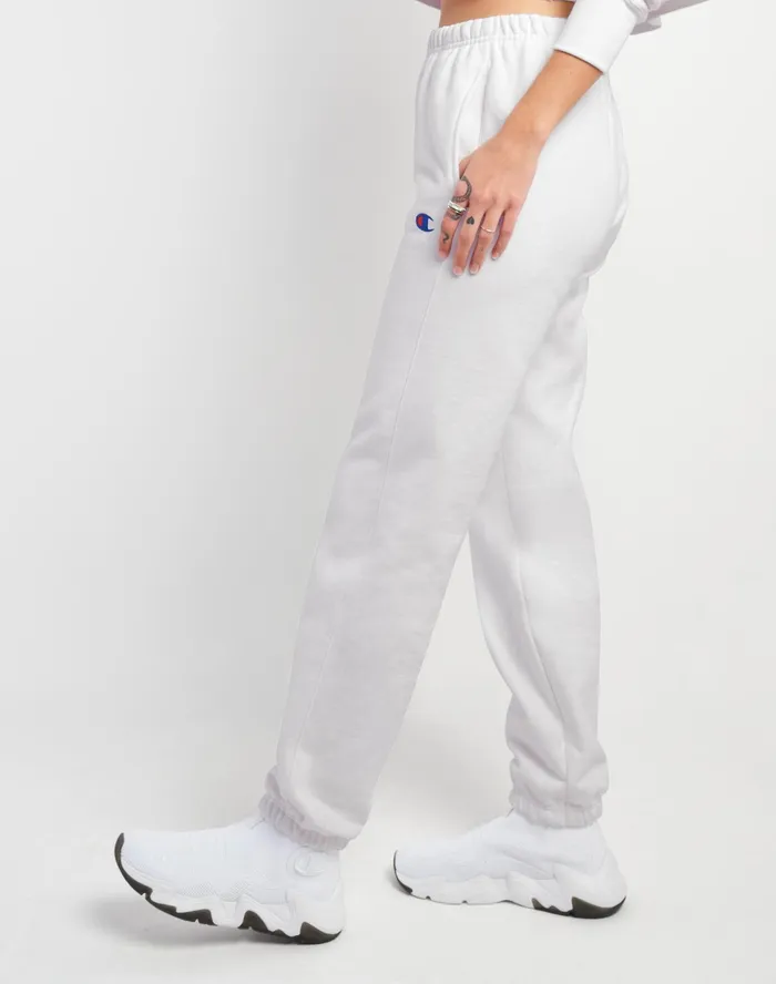 Reverse Weave Sweatpants C Logo 30034 White Women Champion Pants