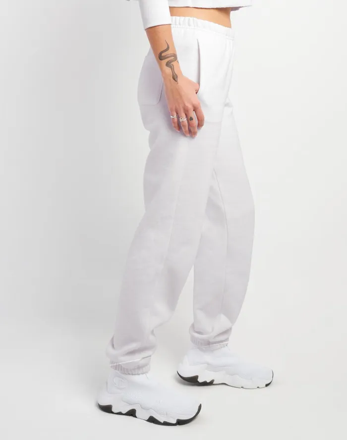 Reverse Weave Sweatpants C Logo 30034 White Women Champion Pants