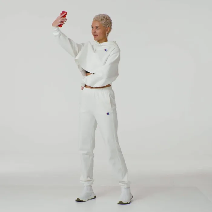 Reverse Weave Sweatpants C Logo 30034 White Women Champion Pants