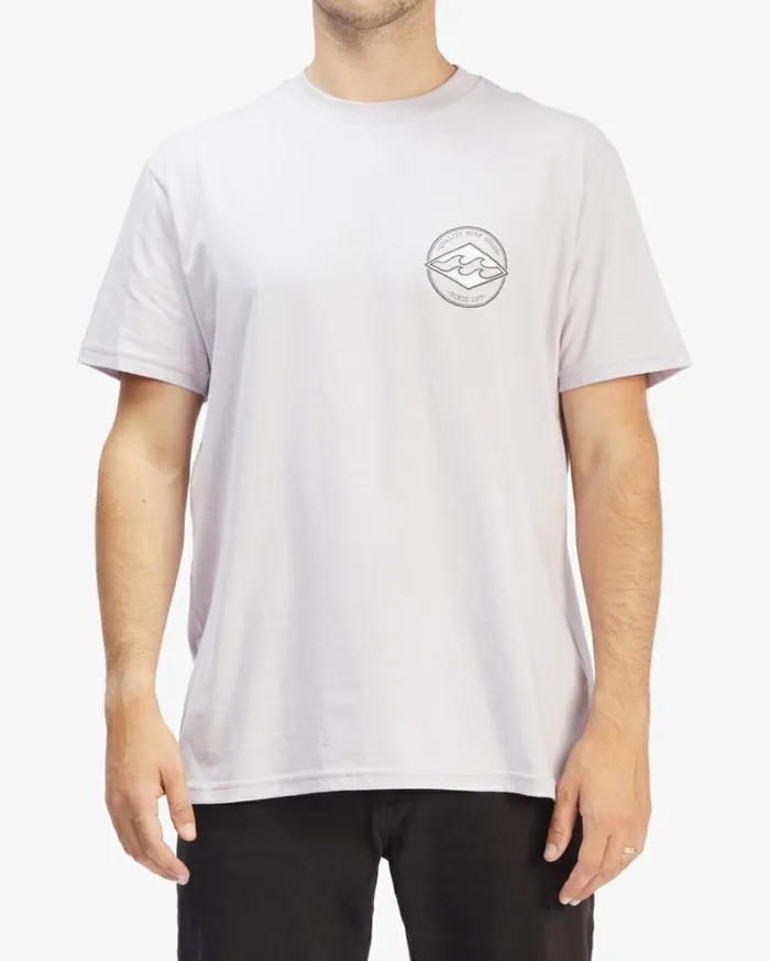 Rotor Diamond Short Sleeve TShirt Light Lavender Men Billabong TShirts