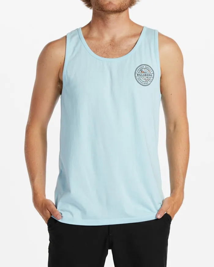 Rotor Tk Vest Coastal Blue Men Billabong TShirts