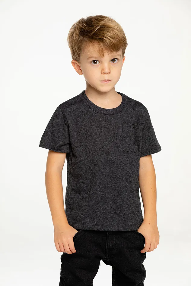 RPET Blocked Jersey Blocked Short Sleeve Pocket Tee Tops Chaser Brand Boys