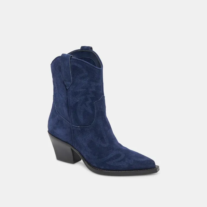Runa Boots Royal Blue Suede Women Dolce Vita Boots and Booties