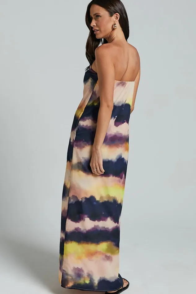 Runaway The Label 8211 Oasis Strapless Dress In Storm Women Showpo Dresses