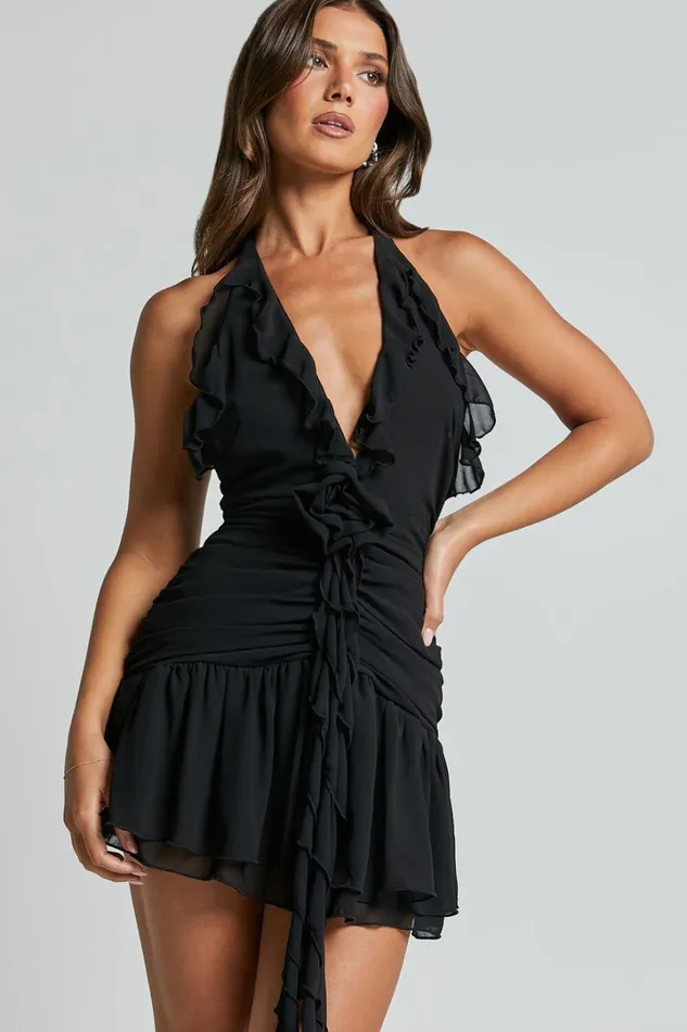 Runaway The Label 8211 Zelie Mini Dress In Black Women Showpo Dresses
