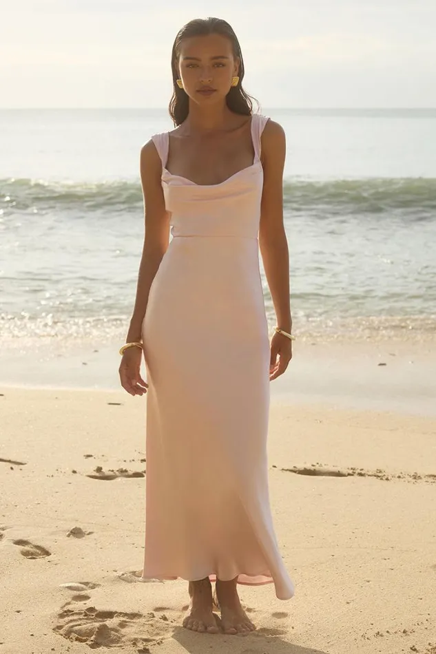 Runaway The Label Bridesmaids Dresses MARGOT MAXI DRESS Musk 8211 Women