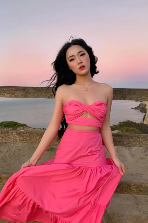 Runaway The Label Crops Ayla Top Pink 8211 Women Runaway The Label Crops Ayla Top Pink 8211 Women