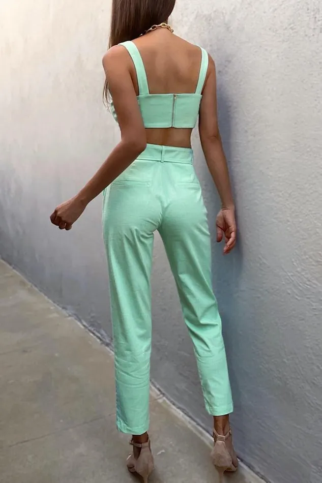 Runaway The Label Crops Surah Crop Sea Mist 8211 Women Runaway The Label Crops Surah Crop Sea Mist 8211 Women