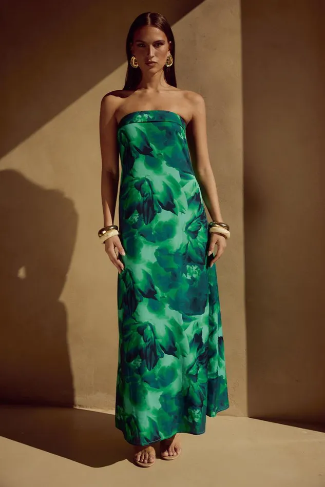 Runaway The Label Maxi Dresses ALBA MAXI DRESS Calista Green 8211 Women