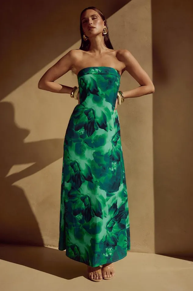 Runaway The Label Maxi Dresses ALBA MAXI DRESS Calista Green 8211 Women