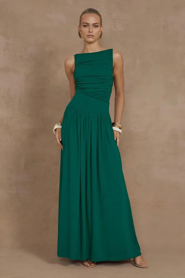 Runaway The Label Maxi Dresses NALLA MAXI DRESS Emerald 8211 Women