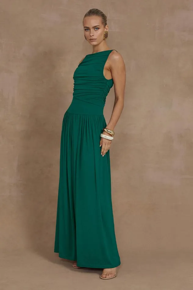 Runaway The Label Maxi Dresses NALLA MAXI DRESS Emerald 8211 Women