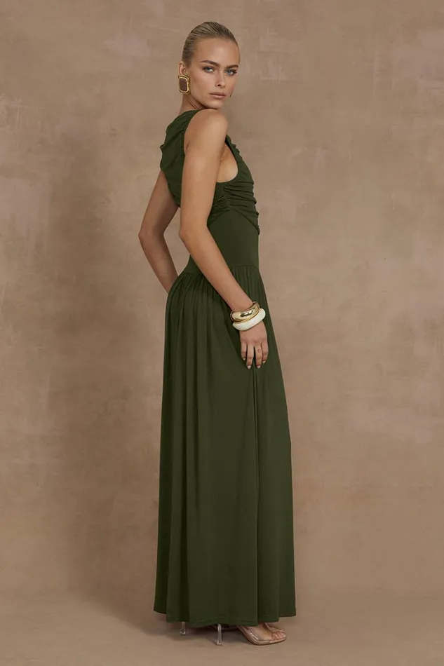 Runaway The Label Maxi Dresses NALLA MAXI DRESS Olive 8211 Women